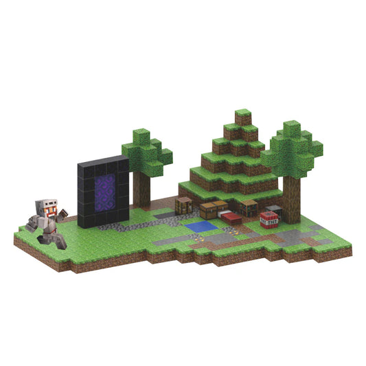 384 Blocks - Mountain with Portal (Minecraft-Themed Toy)